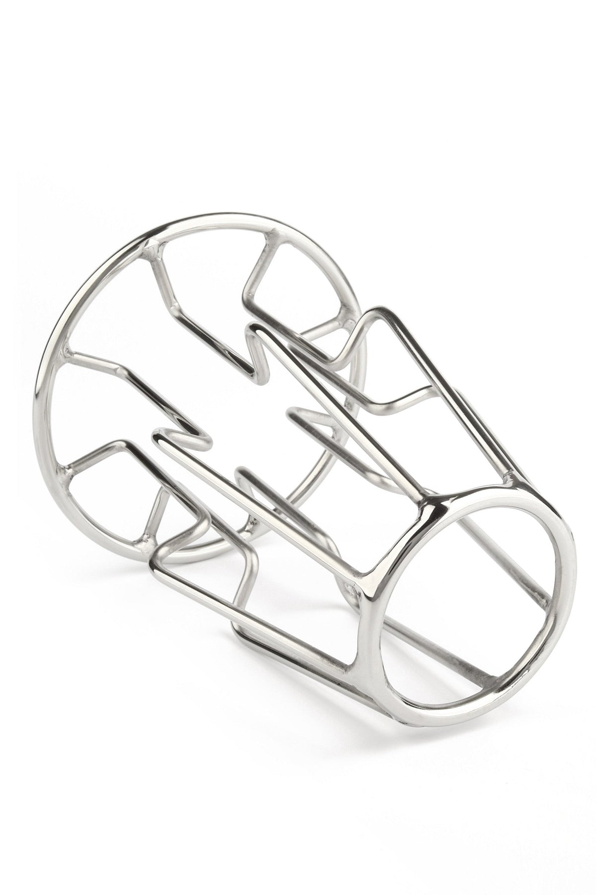 Mr. Steel Trapezoid Anal Plug Large - Open Buttplug