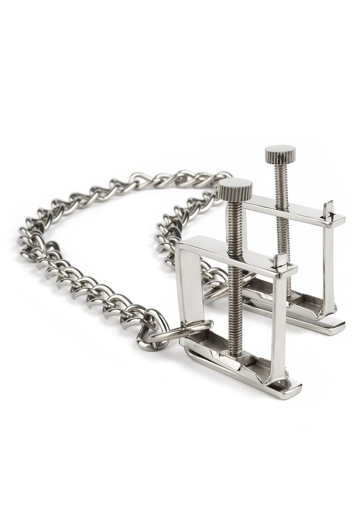 Mr. Steel Press Nipple Clamps With Chain - Tepelklemmen