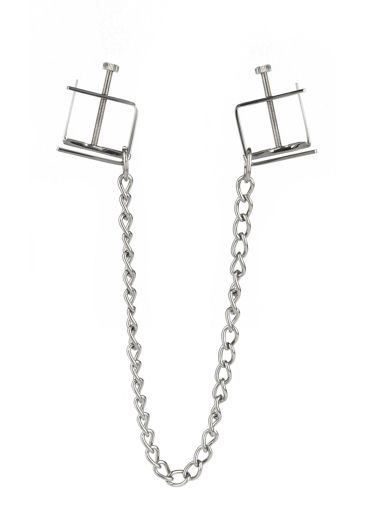 Mr. Steel Press Nipple Clamps With Chain - Tepelklemmen