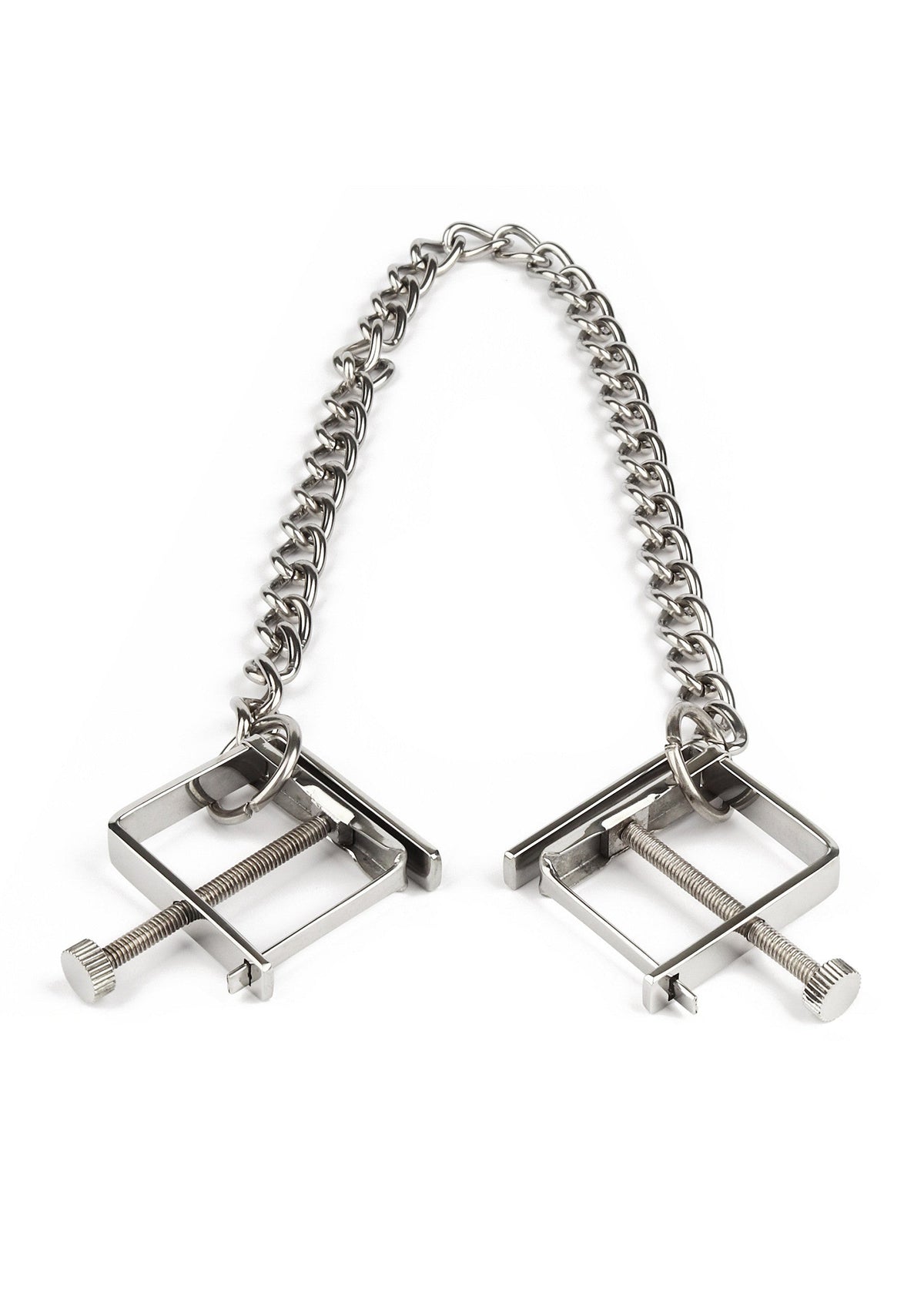 Mr. Steel Press Nipple Clamps With Chain - Tepelklemmen