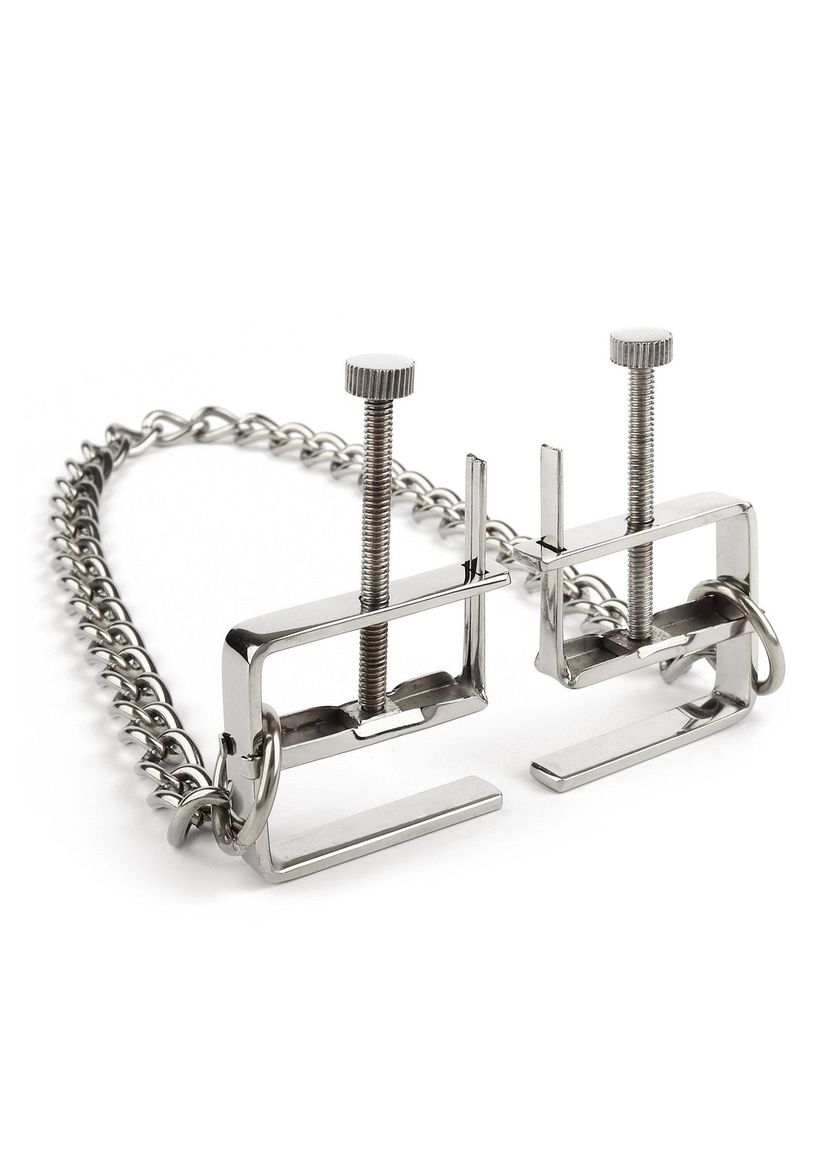 Mr. Steel Press Nipple Clamps With Chain - Tepelklemmen