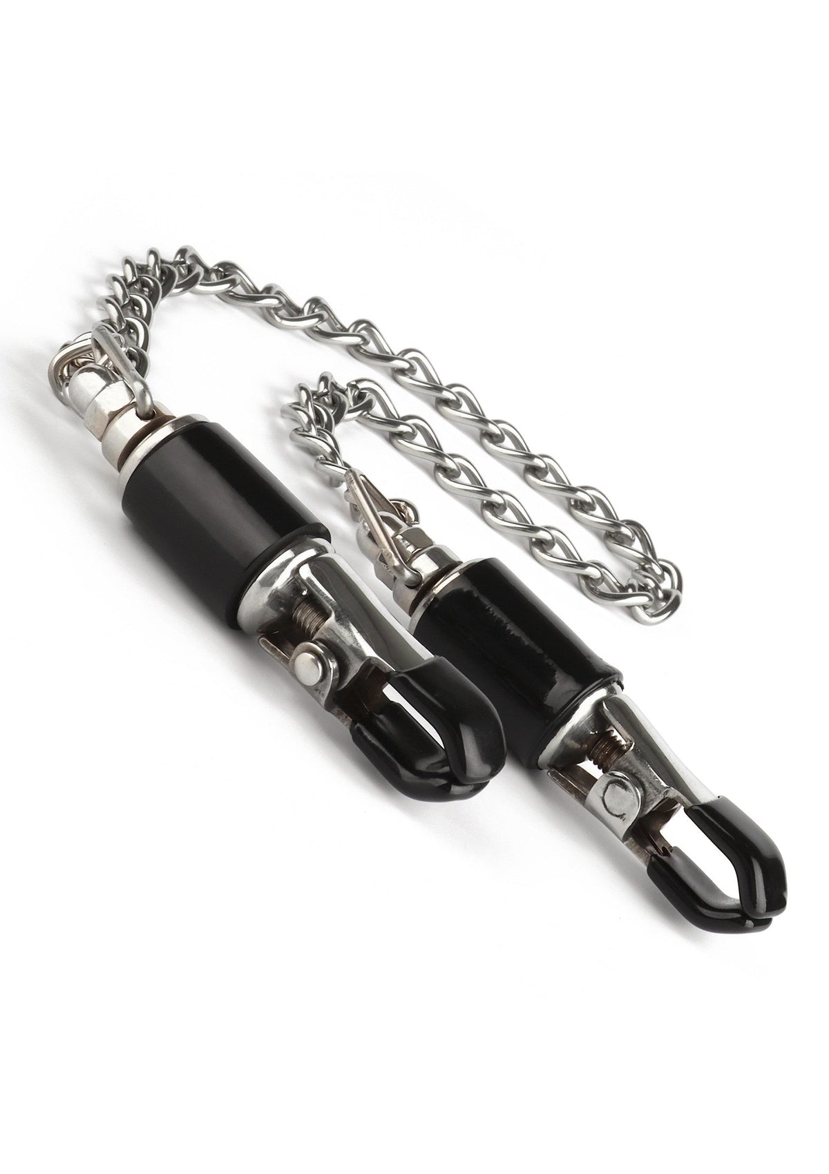 Mr. Steel Barrel Tit Clamps With Chain - Tepelklemmen