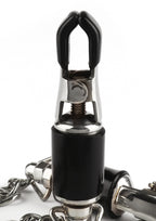 Mr. Steel Barrel Tit Clamps With Chain - Tepelklemmen
