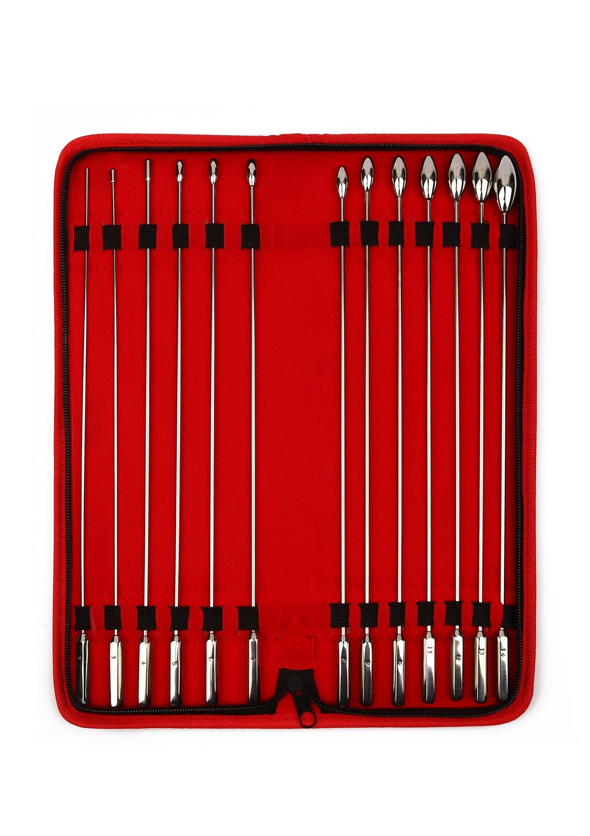 Mr. Steel Rosebud Urethral Sounds 13 pcs - Penisplug