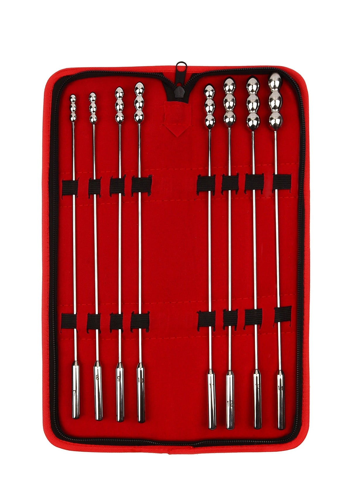 Mr. Steel Rosebud Urethral Sounds 8 pcs - Penisplug