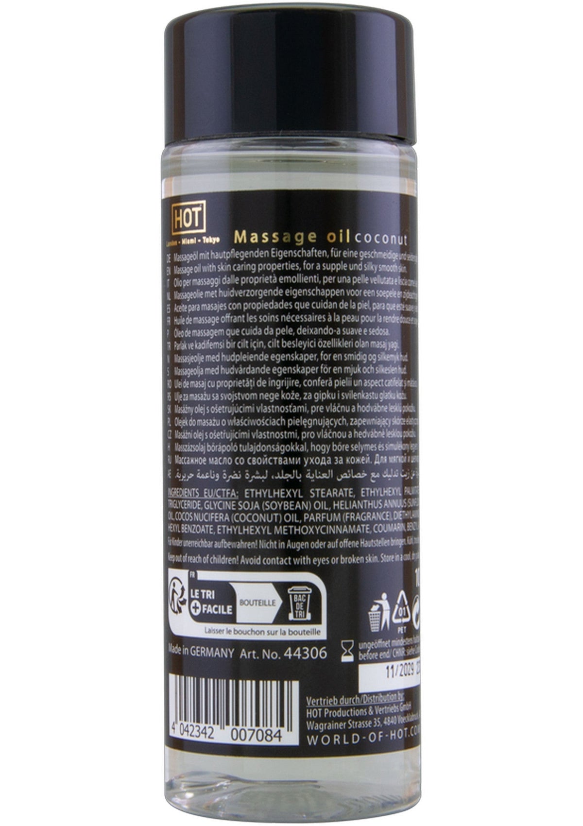 HOT Massage Oil 100 ml – kokos