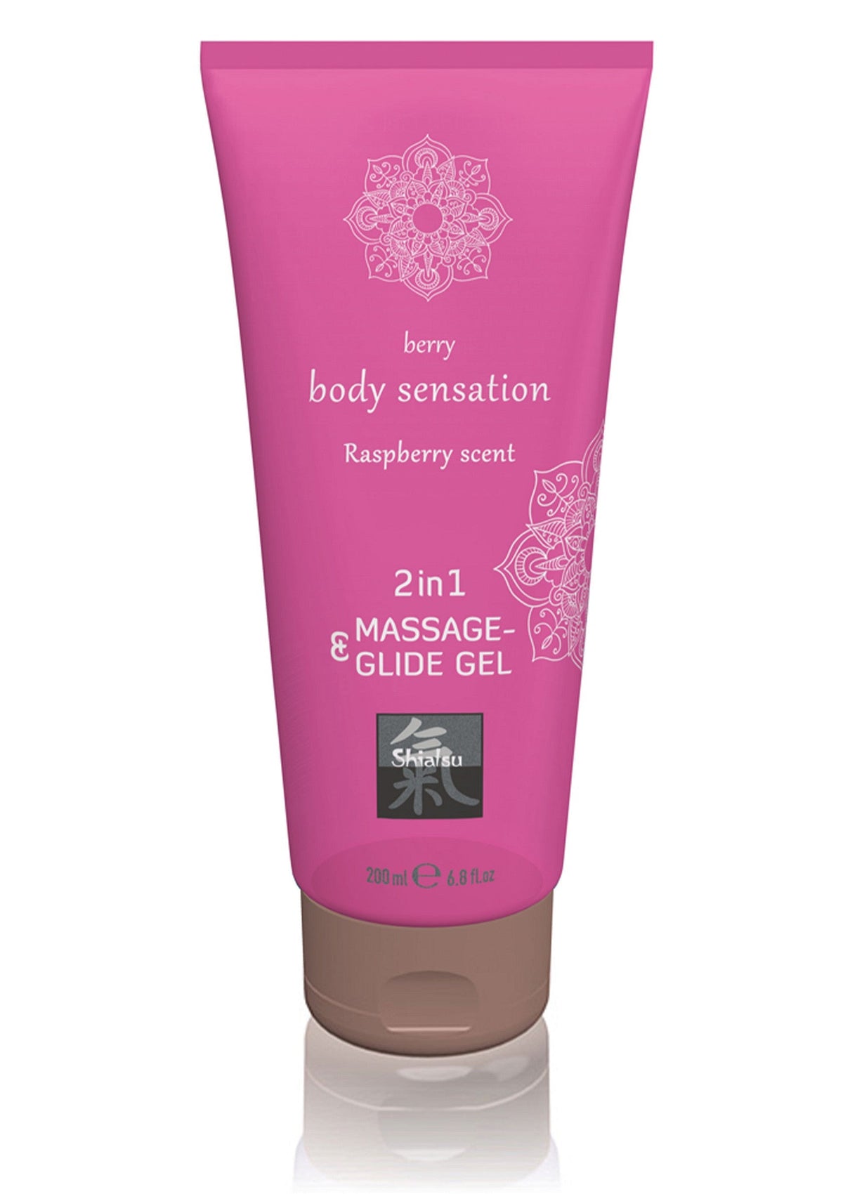 HOT Shiatsu 2 in 1 Massage & Glide Gel – framboos
