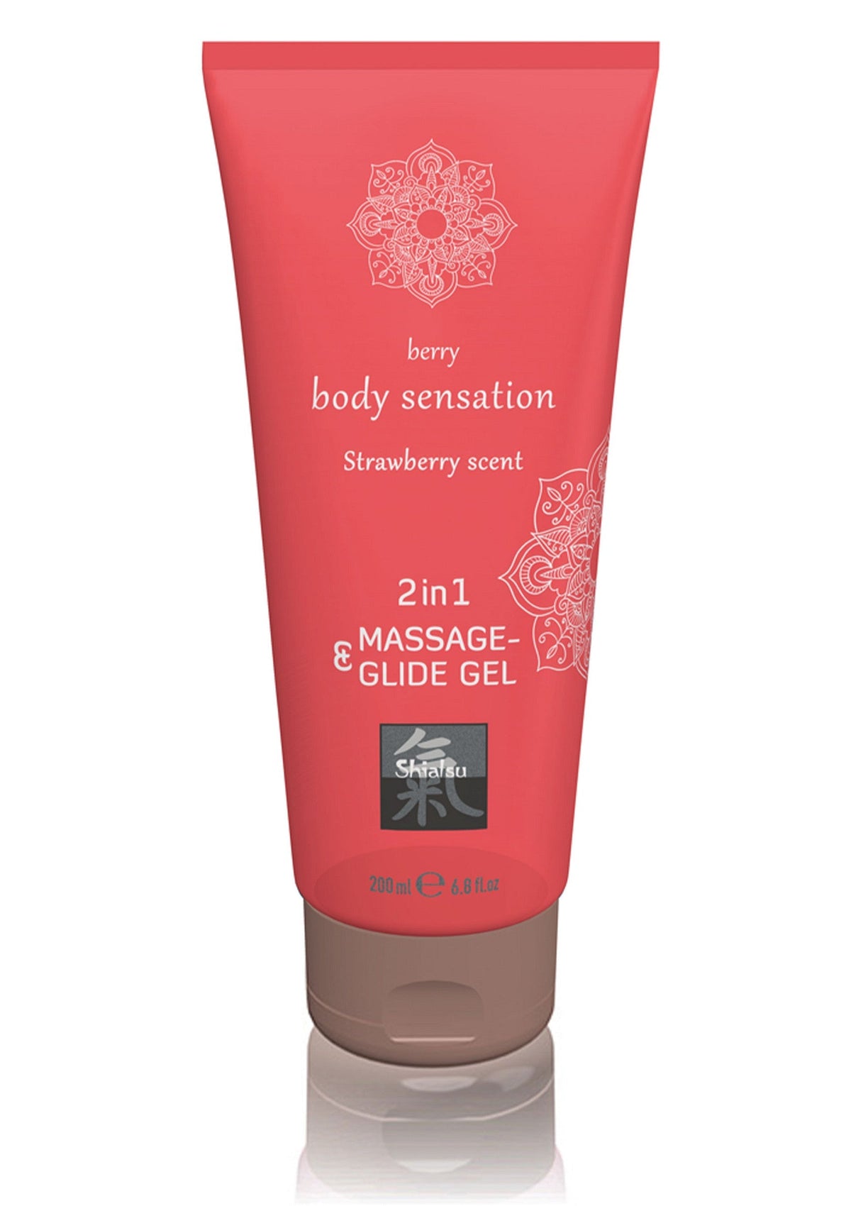HOT Shiatsu 2 in 1 Massage & Glide Gel – aardbei