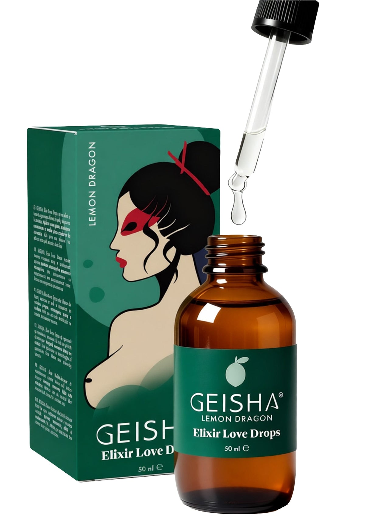Geisha Elixir Love Drops 50 ml – Lemon Dragon