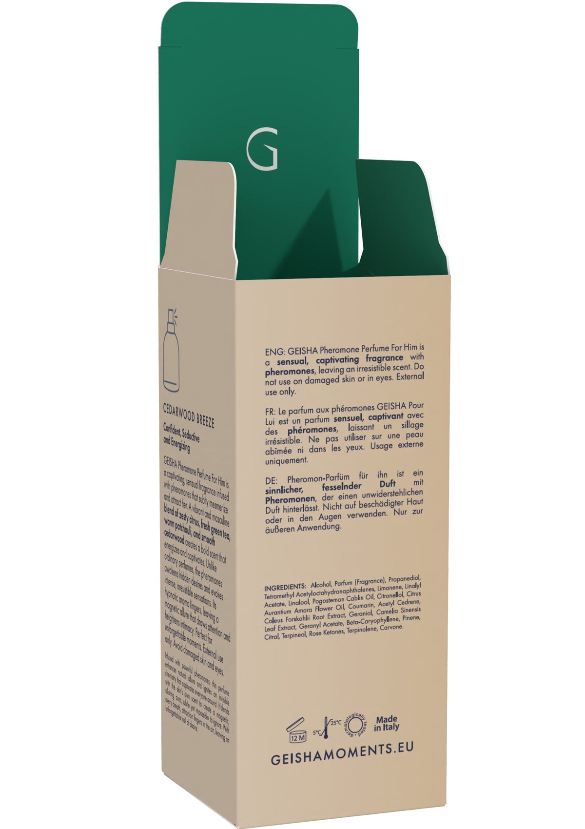 Geisha Pheromone Perfume For Him 50 ml – Cedarwood
