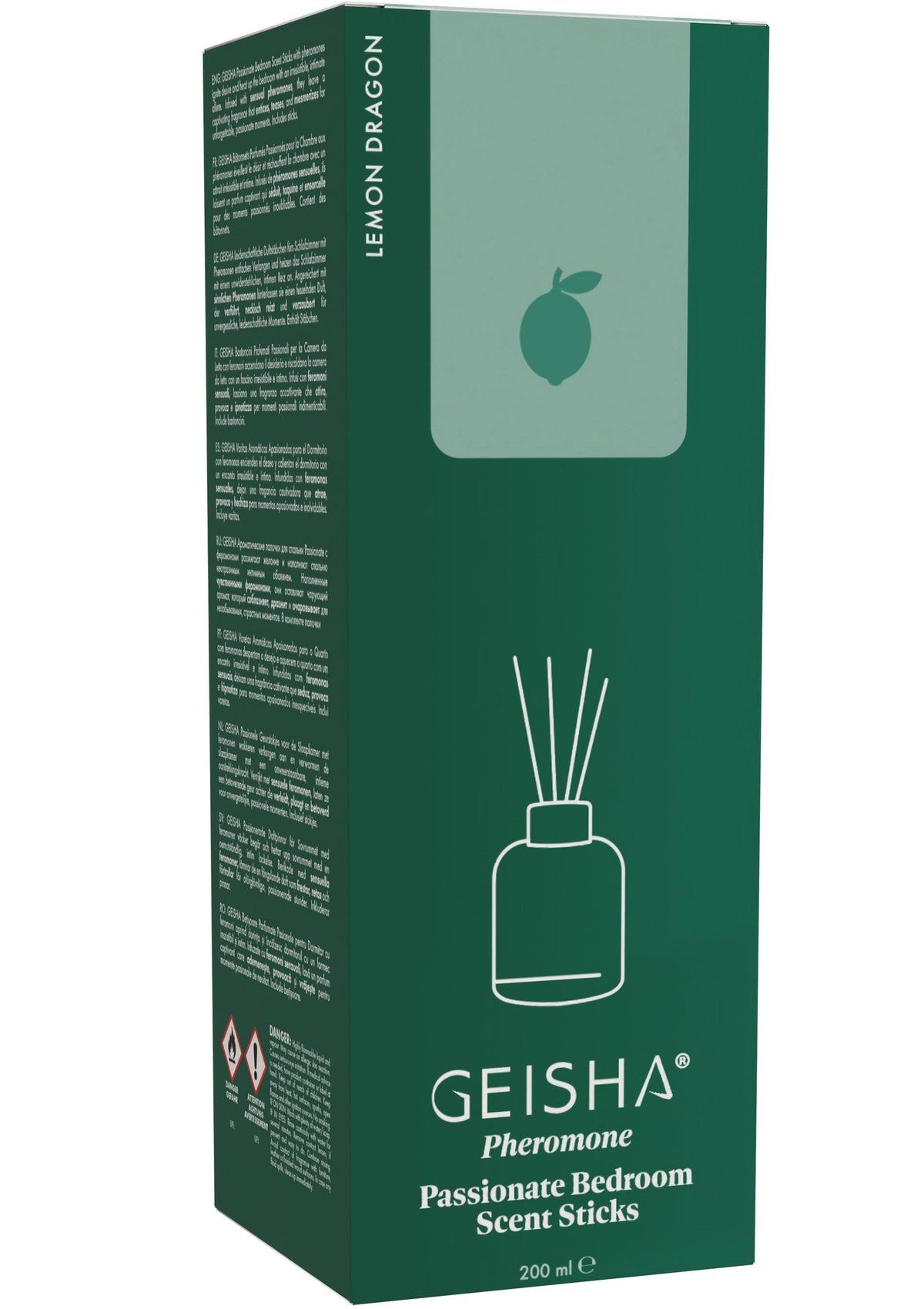 Geisha Pheromone Bedroom Scent Sticks 200 ml – Lemon Dragon