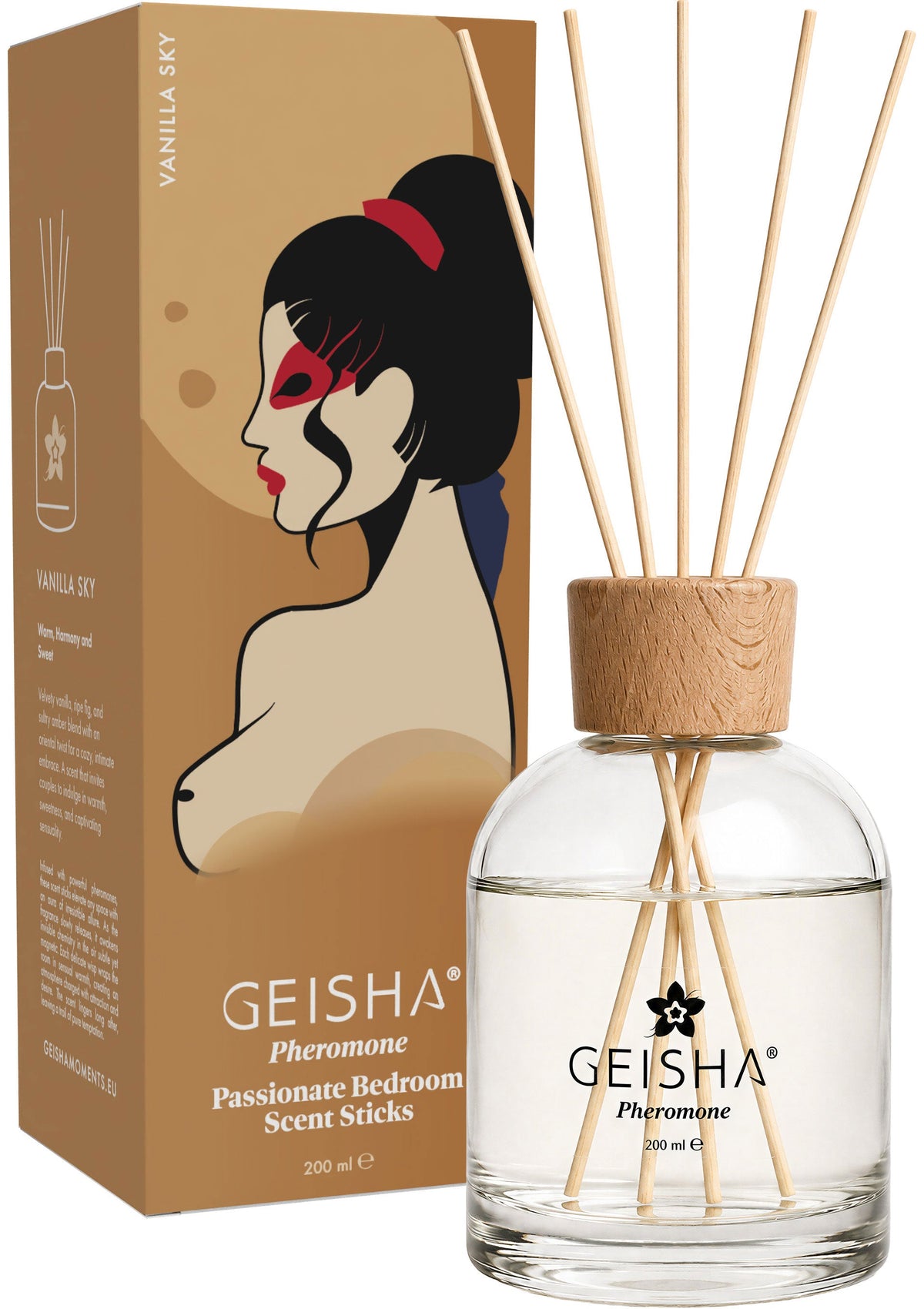 Geisha Pheromone Bedroom Scent Sticks 200 ml – Vanilla Sky