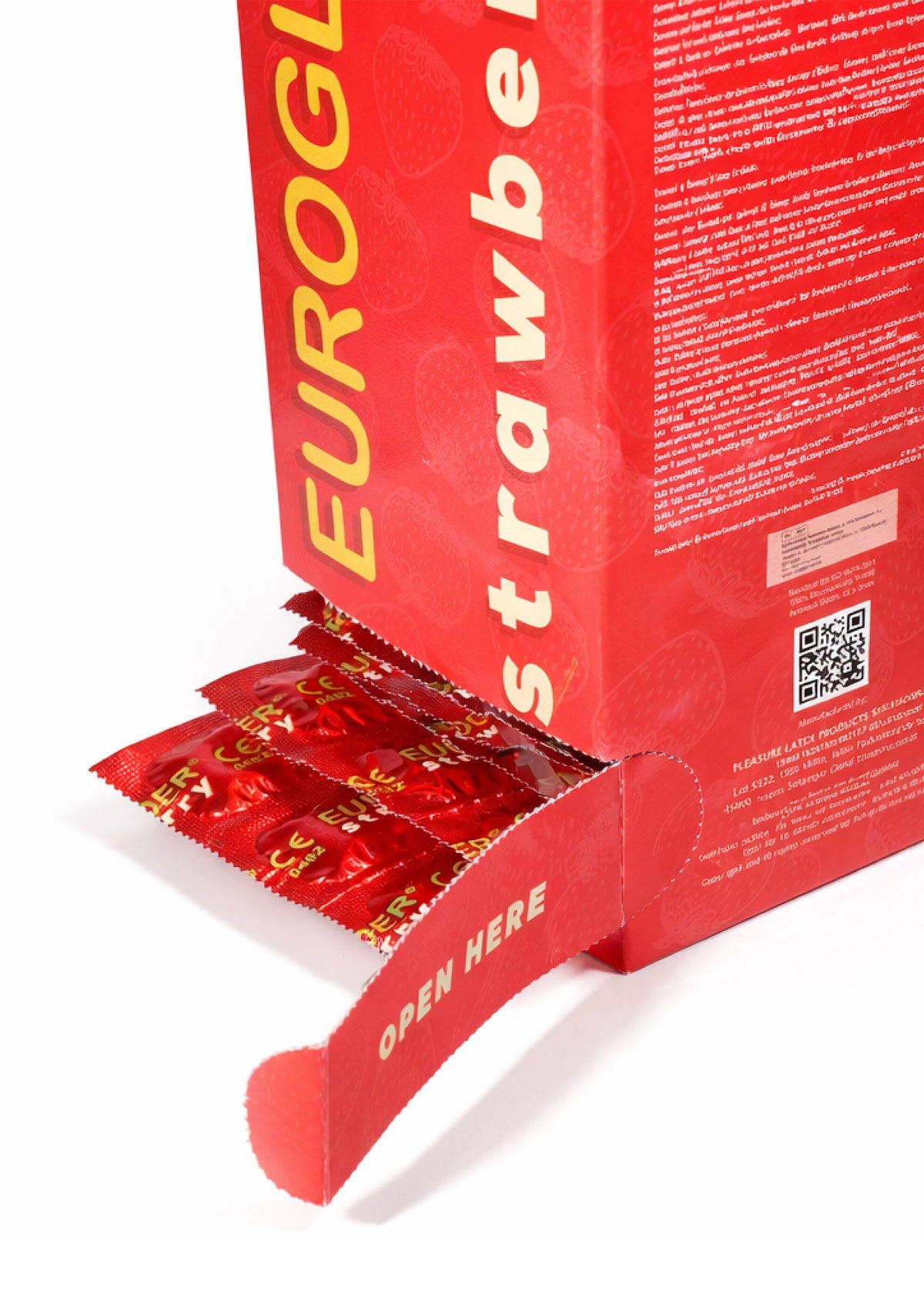 Euroglider Strawberry 144 pcs – aardbei