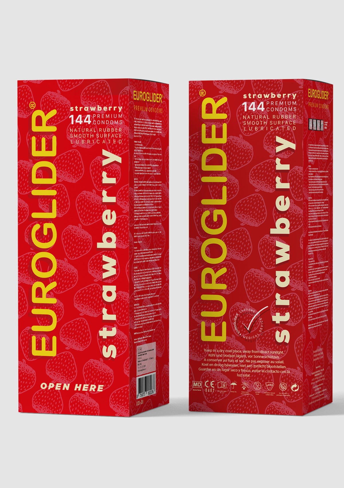 Euroglider Strawberry 144 pcs – aardbei
