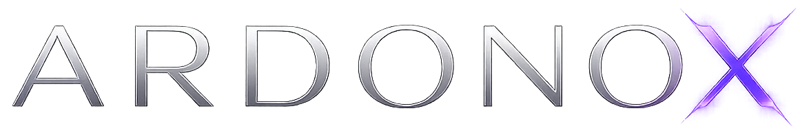 ARDONOX transparant text logo